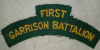 M169 - First Garrison Battalion Shoulder Title, 1942